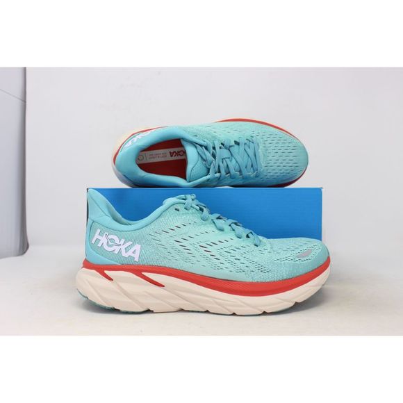 Hoka Clifton 8 Blue/Red-White 1119394/AEBL Women's - Picture 2 of 8
